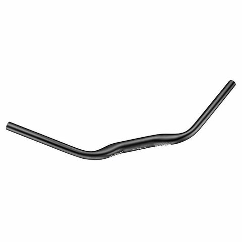 BICYCLE PARTS - HANDLEBAR - DIA.31.8MM, WIDTH 630MM , RISE 21MM, SWEEP 35 DEGREES, SATORI LOGO, MATT BLACK, NOIRETTE
