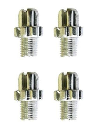 BICYCLE PARTS - CABLE ADJUSTER - FOR V BRAKE, M10, ALLOY, SILVER (BAG OF 4)