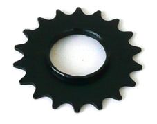 BICYCLE PARTS - FIXED COG - SCREW ON, STEEL, 1/8 X 18T, BLACK