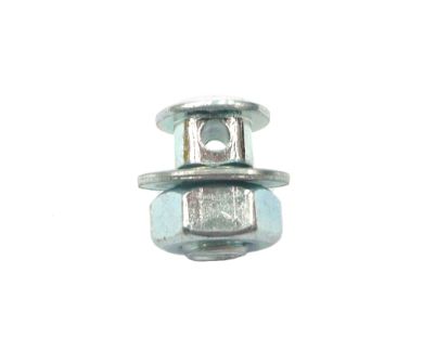 BICYCLE PARTS - ANCHOR BOLT & NUT - M6, DOME NUT, STEEL, SILVER (SOLD INDIVIDUALLY)