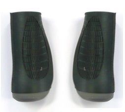 BICYCLE PARTS - GRIPS PP + RUBBER GREY/BLACK, GRIP SHIFTERS 90MM, PAIR