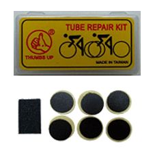 BICYCLE PARTS - GLUELESS PUNCTURE REPAIR KIT (SOLD INDIVIDUALLY) EACH KIT CONTAINS QTY6 ADHESIVE 25MM ROUND PATCHES & QTY1 SANDPAPER