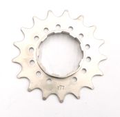 BICYCLE PARTS - COG - FOR CASSETTE HUB, FLANGE CR - MO, 17T, 3/32, SILVER