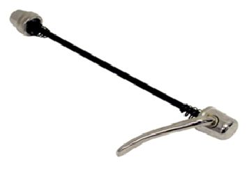 BICYCLE PARTS - SKEWER FRONT, 128MM, Q/R, STEEL, SILVER (NOT TO BE USED WITH DISC BRAKE BICYCLES)