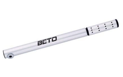 BICYCLE PARTS - PUMP, ALLOY ROAD PUMP, HIGH PRESSURE, 120PSI, F/V - PRESTA VALVE ONLY, W/FRAME BRKT, 260MM LONG, PIVOTING T - HANDLE