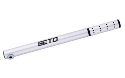 BICYCLE PARTS - PUMP, ALLOY ROAD PUMP, HIGH PRESSURE, 120PSI, F/V - PRESTA VALVE ONLY, W/FRAME BRKT, 260MM LONG, PIVOTING T - HANDLE