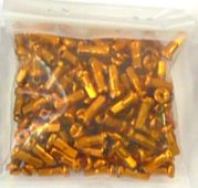 BICYCLE PARTS - NIPPLES 14G ALLOY, 12MM GOLD (INDIVIDUAL)