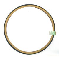 BICYCLE PARTS - TYRE 27 X 1.1/4 BLACK WITH GUM WALL SPEED TREAD 90PSI (32 - 630)