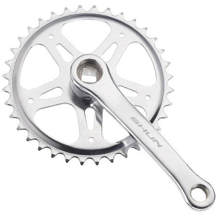 BICYCLE PARTS - CHAINWHEEL SET, STEEL 1/8 X 44T X 170MM, CP. DIAMOND TAPER