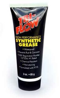 BICYCLE PARTS - TRI - FLOW SYNTHETIC GREASE CLEAR, TUBE 85G/3OZ (SOLD INDIVIDUALLY, ORDER 6 FOR A CARTON)