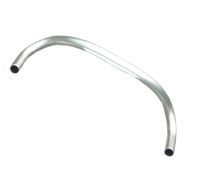 BICYCLE PARTS - HANDLEBAR 26.0MM, 41CM WIDE, TRACK, 6061 ALLOY SILVER