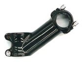 BICYCLE PARTS - AHEAD STEM - 90MM EXT, 35 DEGREE, 28.6MM DIA., 25.4MM BB, GLOSS BLACK