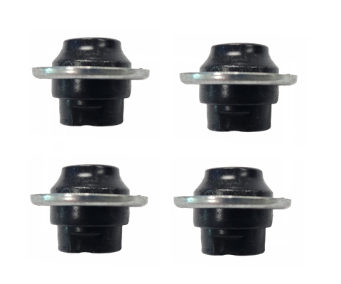 BICYCLE PARTS - AXLE CONE REAR, 3/8 WITH DUST COVER, 26 TPI, LONG 17.6MM (BAG OF 4)