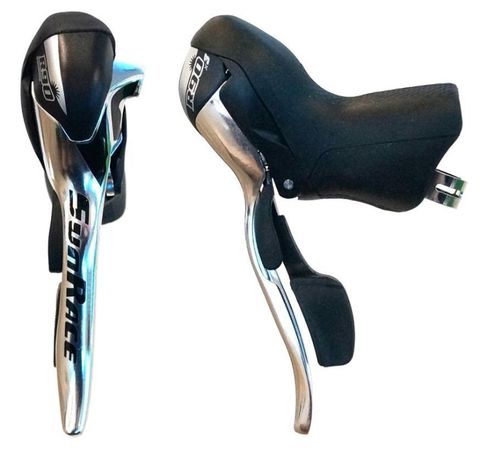 BICYCLE PARTS - STI SHIFTER & BRAKE LEVER COMBO, INDEXED RH9 - LH3 BLACK (LEFT - HAND 3 - SPD)