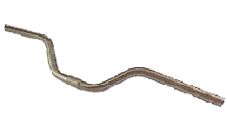 BICYCLE PARTS - HANDLEBAR 25.4MM, 63CM WIDE, 90MM RISE, ALLOY SILVER