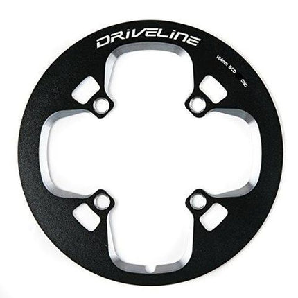 BICYCLE PARTS - CHAINGUARD, 48T X 104 BCD , HIGH QUALITY , ALLOY 6061 CNC, W/BOLTS, BLACK.