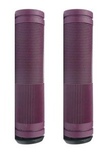 BICYCLE PARTS - GRIPS BULLETPROOF, 130MM, OPEN END WITH PLUG, PURPLE