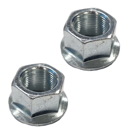 BICYCLE PARTS - HUB NUT - FOR 14MM AXLE FLANGE, BAG OF 2
