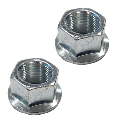 BICYCLE PARTS - HUB NUT - FOR 14MM AXLE FLANGE, BAG OF 2