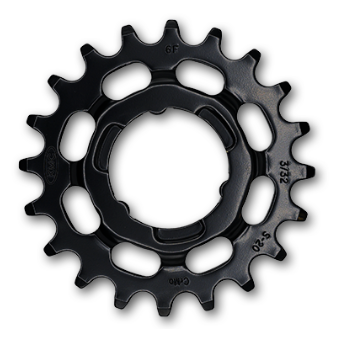 KMC 20 Tooth Cr-moly Sprocket For E-bikes, 1/2 X 3/32 Chain Size - Black, Compatible With Coaster And Internal Gear Hubs - High Quality Bicycle Part