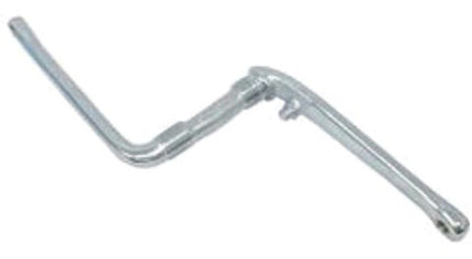 BICYCLE PARTS - ONE PIECE CRANK, 127MM /5 , WITH PIVOT, STEEL SILVER