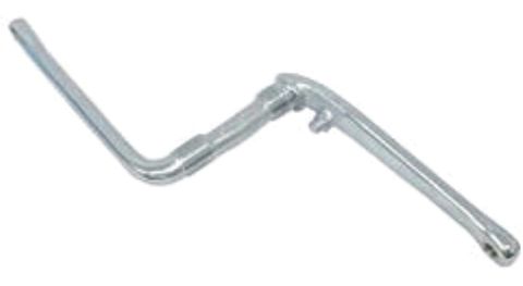 BICYCLE PARTS - ONE PIECE CRANK, 127MM /5 , WITH PIVOT, STEEL SILVER