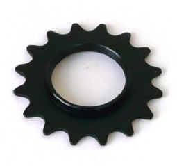 BICYCLE PARTS - FIXED COG - SCREW ON, STEEL, 1/8 X 16T, BLACK