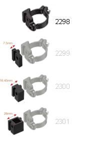 BICYCLE PARTS - CLAMP FOR FRONT DERAILEUR 34.9MM (INCLS 31.8 SHIM) BLACK FOR SHIMANO DIRECT MOUNT AND SRAM XOX9X7