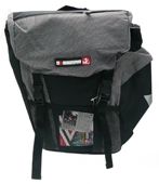 BICYCLE PARTS - PANNIER BAGS - SOLD IN PAIRS, WATER RESISTANT, CLIPS ONTO RACK, 32CM X 36CM X 20CM