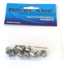 BICYCLE PARTS - CHAIN RING BOLT DOUBLE, STEEL, SILVER C.P. (SET 5)