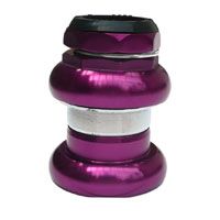 BICYCLE PARTS - HEAD SET, ALLOY, 1 - 1/8 X 26T, 25.4X34X30MM, THREADED, WATER SEAL, NO LOGO, ANODISED PURPLE