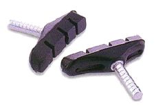 BICYCLE PARTS - BRAKE SHOES - CANTILEVER BRAKE SHOES, ON HEADER CARDS, 60MM (SOLD IN PAIRS)