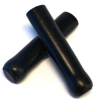 BICYCLE PARTS - GRIPS SILICONE - FOAM, 130MM, BLACK