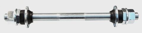 BICYCLE PARTS - AXLE - FOR FRONT BMX, 3/8 X 152MM (SILVER COLOUR)