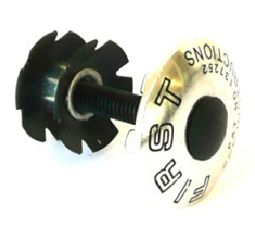 BICYCLE PARTS - STAR NUT ALLOY 1.1/8 W/SILVER TOP