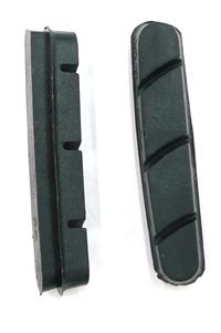 BICYCLE PARTS - BRAKE PADS ONLY - FOR CARBON RIMS, CAMPAGNOLO COMPATIBLE, 54MM, BLACK (SOLD IN PAIRS)