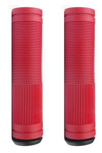 BICYCLE PARTS - GRIPS BULLETPROOF, 130MM, OPEN END WITH PLUG, RED