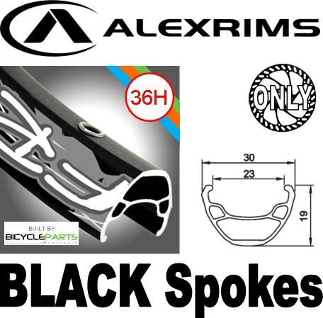 Alex Rims Alexrims 26 Inch FR30 36H Black Rim Front Hub Disc Brake Spoke Wheel For Mountain Bikes - Durable Alloy Construction