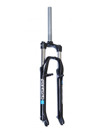 BICYCLE PARTS - SR SUNTOUR SUSPENSION FORK 26 , XCE, TRAVEL 100MM, FOR AXLE 9MM, COIL SPRING W/PRELOAD ADJUSTER, 1 1/8 STEERER, V - BRAKE, BLACK