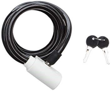 BICYCLE PARTS - LOCK, CABLE, 12MM X 1850MM, KEY LOCK, LUMA NO1 LOCK BRAND IN SPAIN( NO MOUNTING BRACKET)