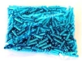 BICYCLE PARTS - END CAP - INNER WIRE END CAP, 2.3MM INSIDE DIA, BLUE (BAG OF 500)