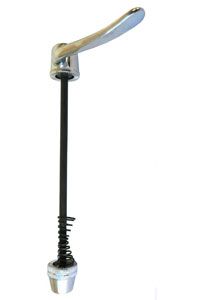 BICYCLE PARTS - SKEWER REAR, 185MM, Q/R, STEEL, SILVER. NOT SUITABLE FOR DISC BIKES.