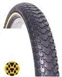 BICYCLE PARTS - TYRE 20 X 2.125 BLACK HEAVY DUTY SUITS E - BIKES, QUALITY VEE RUBBER TYRE