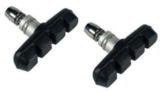 BICYCLE PARTS - BRAKE SHOES - 55MM FOR V BRAKE, SHOES/PADS, ON HEADER CARDS, (SOLD IN PAIRS)