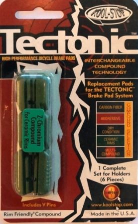 BICYCLE PARTS - BRAKE PADS - KOOL STOP TECTONIC INSERT CERAMIC KSTECC
