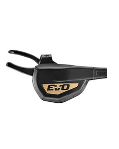 TRP SL M9070 7R EVO 7 Speed Right Shift Lever With 2400mm Cable And Discrete Clamp, Black/gold - Bicycle Gear & Accessories