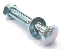 BICYCLE PARTS - BOLT M8, 50MM, WITH WASHER & NUT, STEEL (SOLD INDIVIDUALLY)
