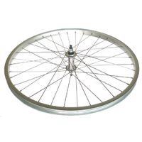 Mach1 Front Alloy Bicycle Wheel 24-inch Silver Nutted Hub Mach 1 Spokes A/v Rim For Cycling Enthusiasts