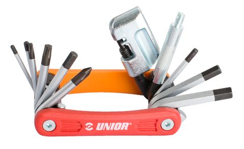 Unior Multi-tool Bike Repair Kit For Cycling Maintenance, Compact Allen Wrench Set With Chain Breaker, Portable Bicycle Tool For Road & Mountain Bikes