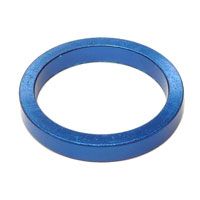 BICYCLE PARTS - SPACER ALLOY, 1 1/8 BLUE T5
